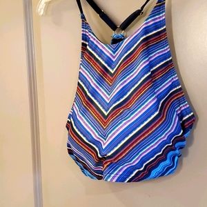 Swimsuit,  2 piece,  striped